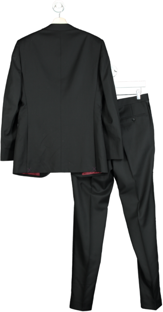 Suitsupply Black Pure Wool Lazio 2-piece Tuxedo / Dinner Suit EU 46 UK 36 Small