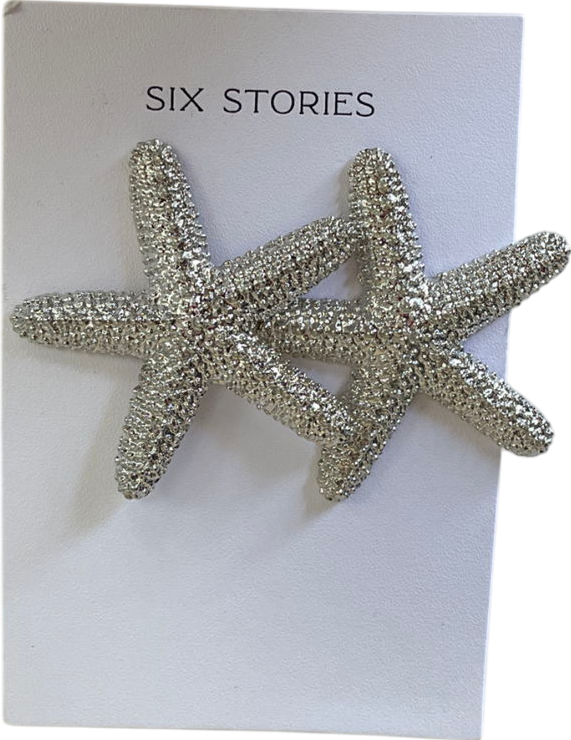 six stories Metallic Starfish Earrings