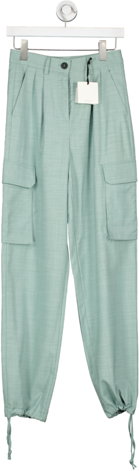Vicolo Green Tailored Cargo Trousers UK XS