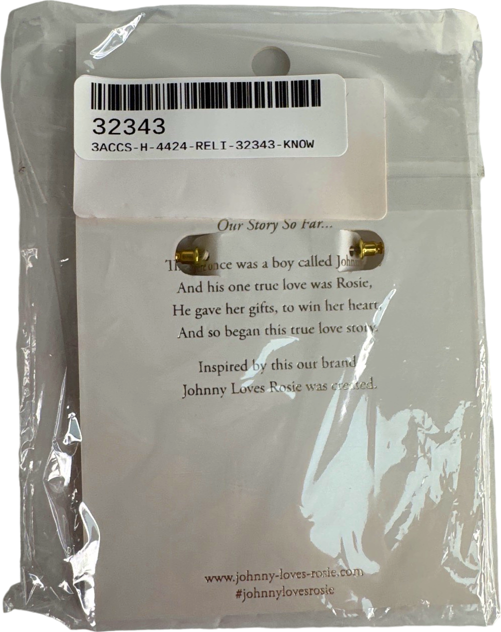 Johnny Loves Rosie Gold Hoop Earrings