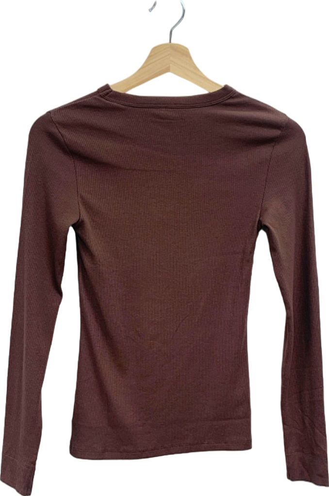 New Look Brown Long Sleeve Top UK 6