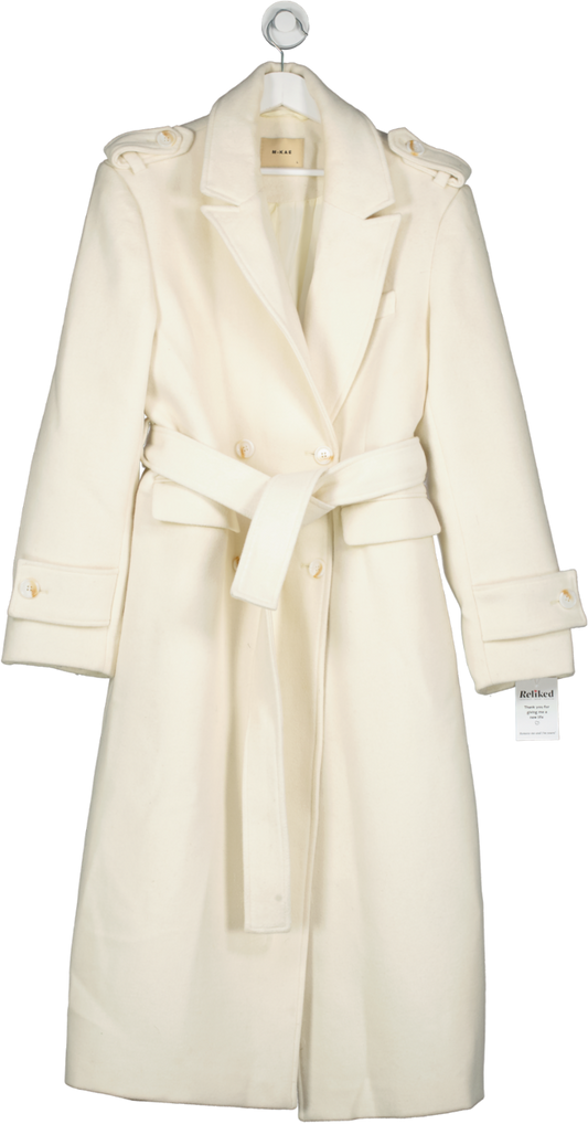 M-Kae Cream Kelby Coat UK L