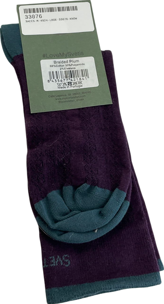 Svetis stefan Purple Braided Plum Socks