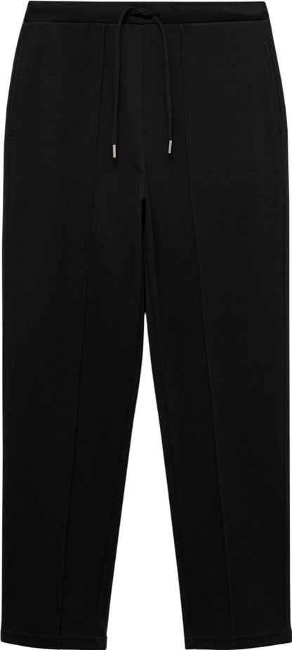 MANGO Black Jogger Trousers With Seam Detail UK S