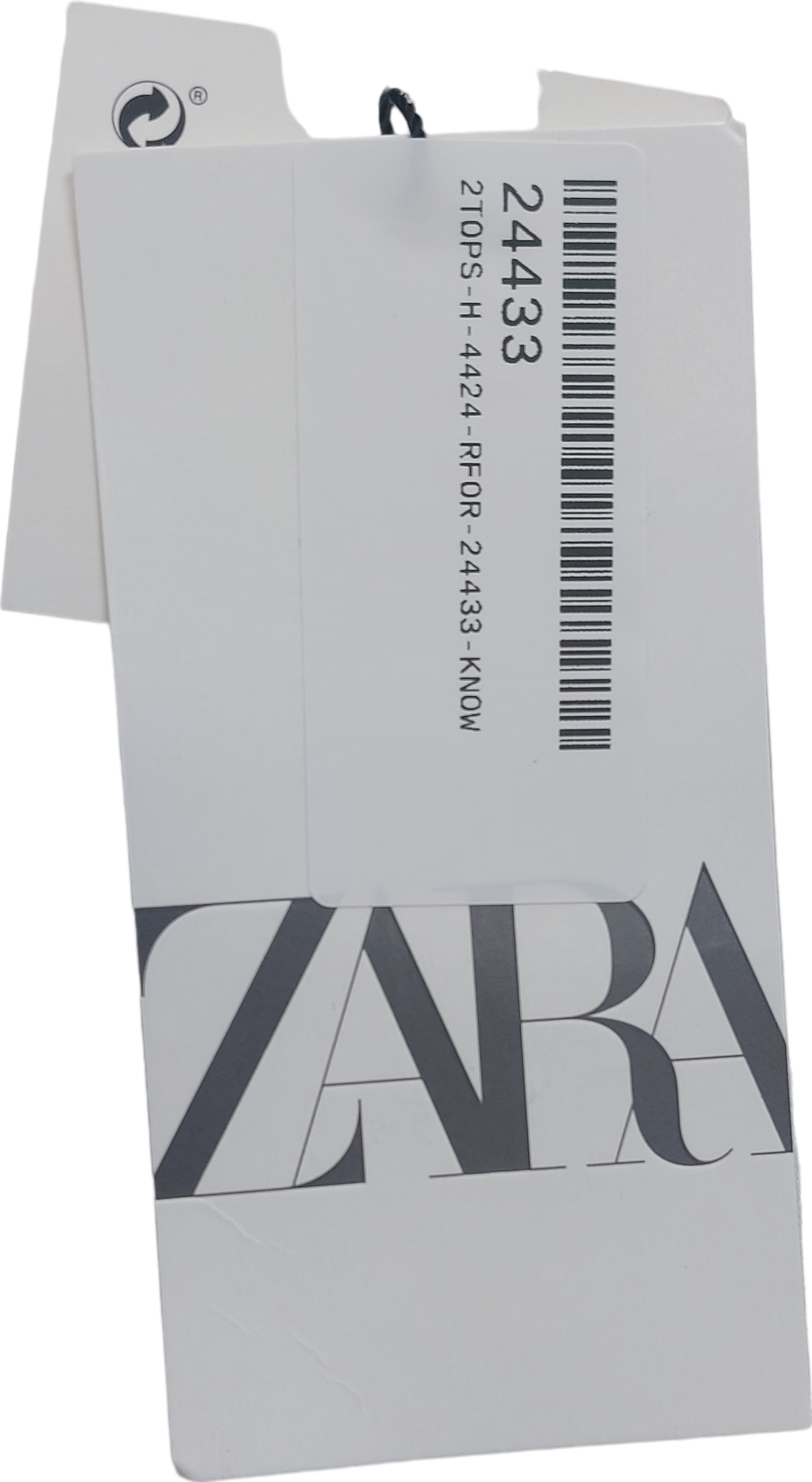 ZARA White Tie Front Linen Top UK XS