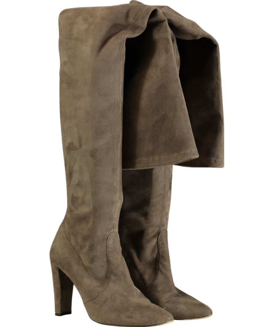 Stuart Weitzman Brown Highland Suede Over the Knee Boot UK 9.5 EU 42.5 👠