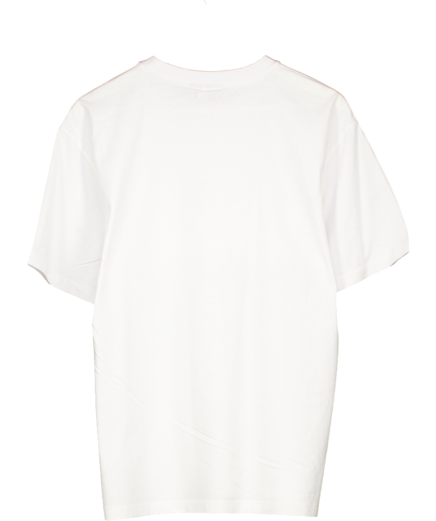 Ganni White Future Heavy Sun Print Cotton T-shirt UK XS