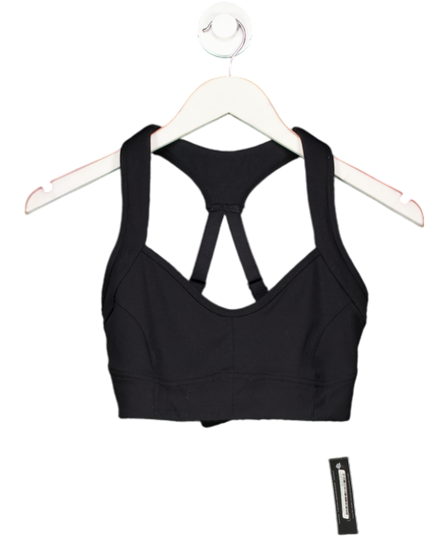 Free People Movement Black Strappy Racer Back Sports Bra UK S