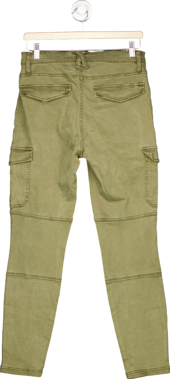 H&M Olive Green Cargo Trousers UK 12