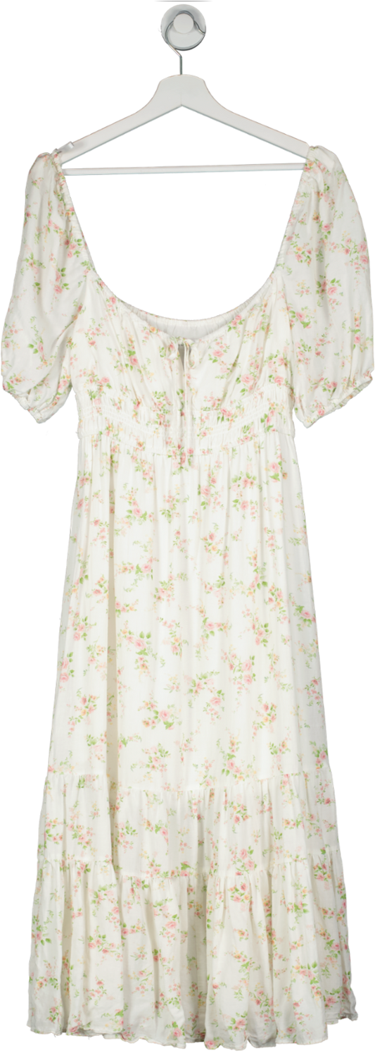 FOREVER NEW White Floral Dress UK 10
