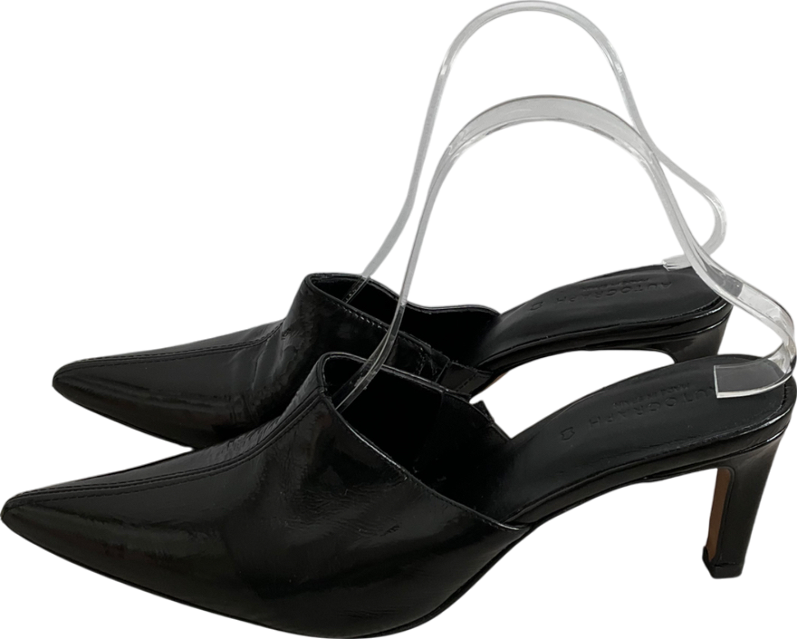 M&S Black Pointed Toe Slip On Heels UK 8 EU 41 👠