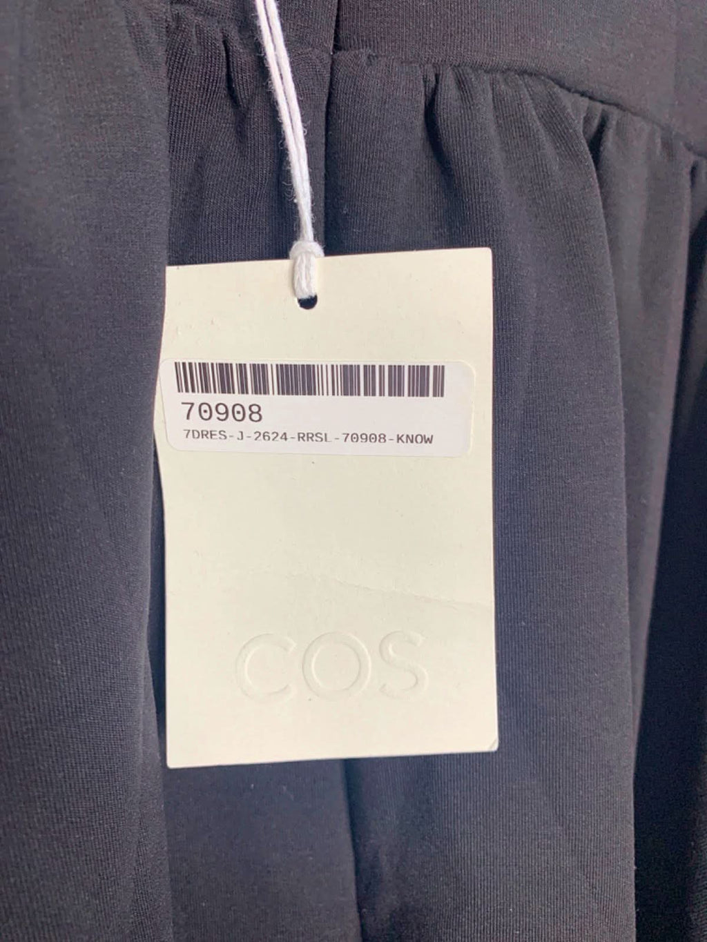 COS Black Strappy Midi Dress L