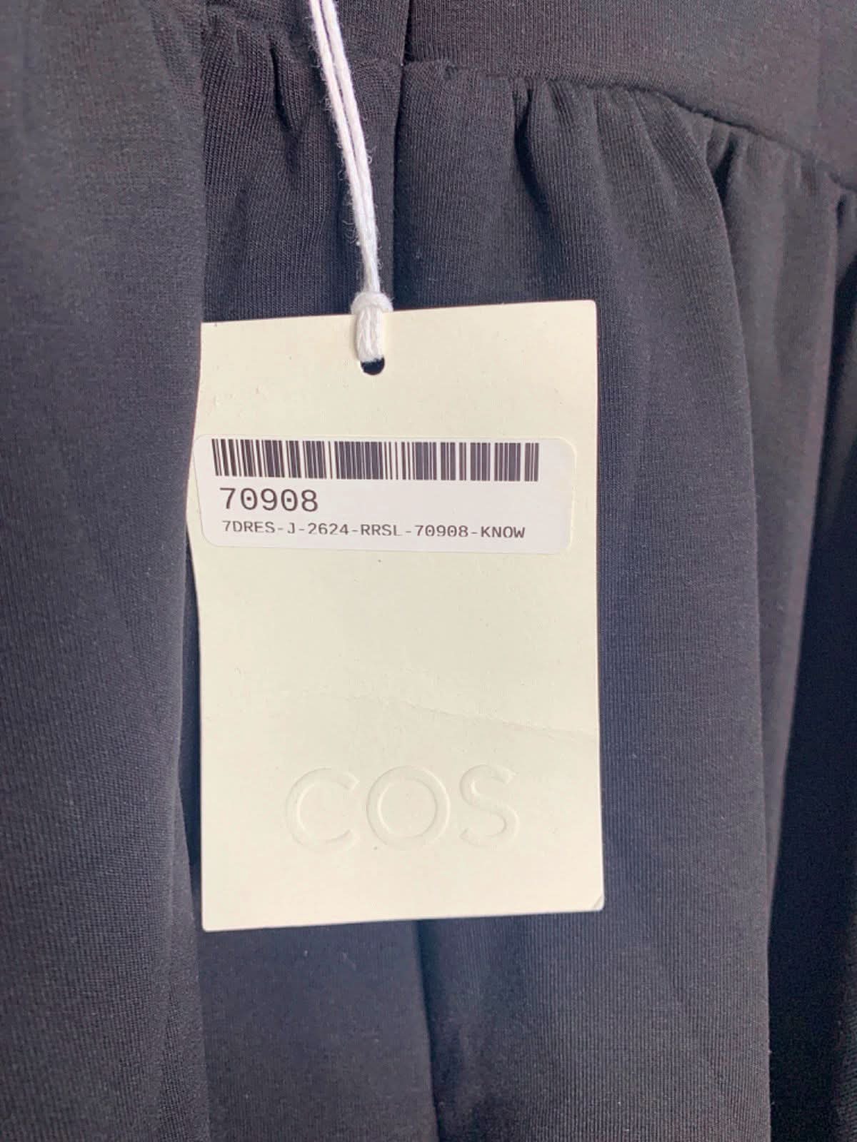 COS Black Strappy Midi Dress L