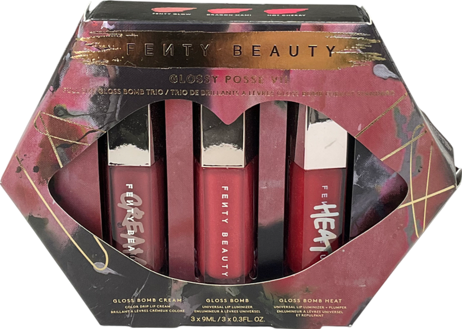 Fenty Glossy Posse Volume 7.0 Full-size Gloss Bomb Trio 9ml