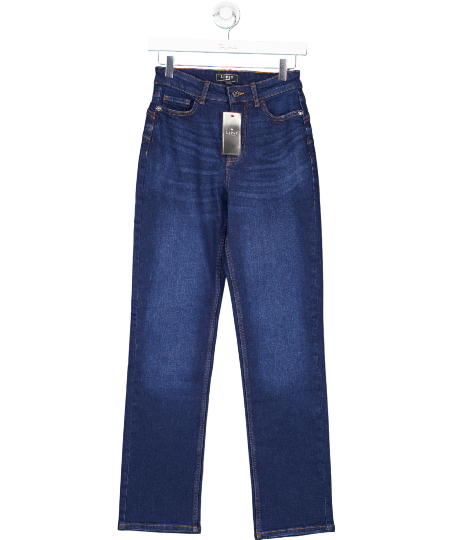 lipsy london Blue Straight Leg Jeans UK 8