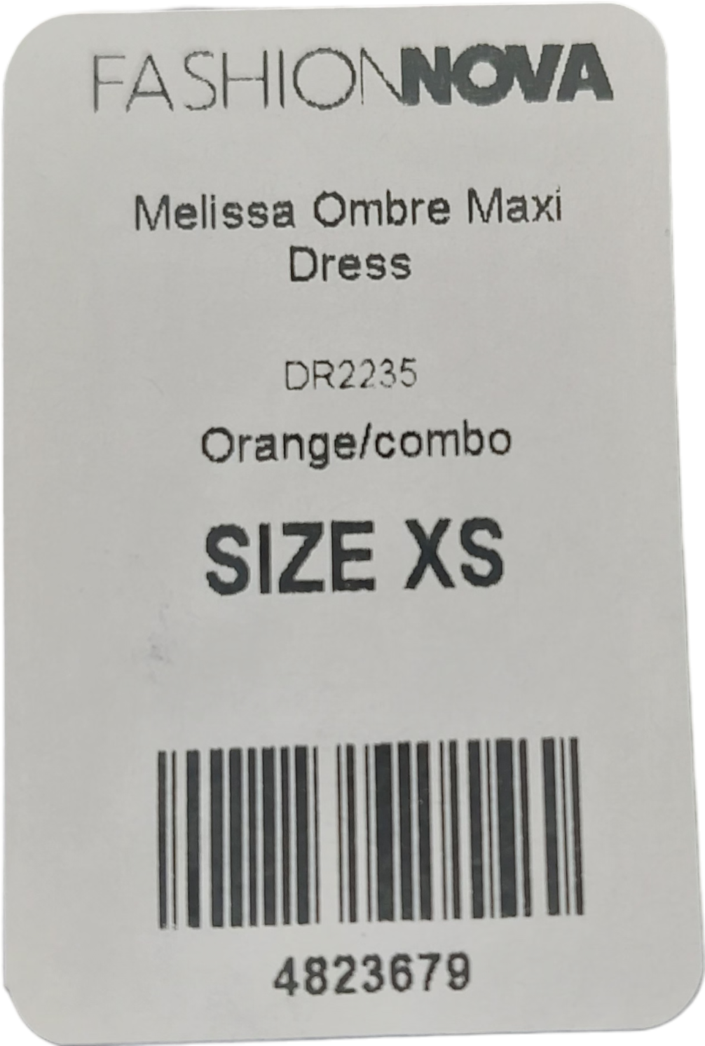 Fashion Nova Orange Melissa Ombre Maxi Dress UK XS