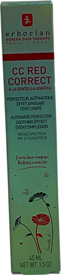 Erborian Cc Red Correct - Colour Correcting Anti-redness Cream With Soothing Effect 45ml
