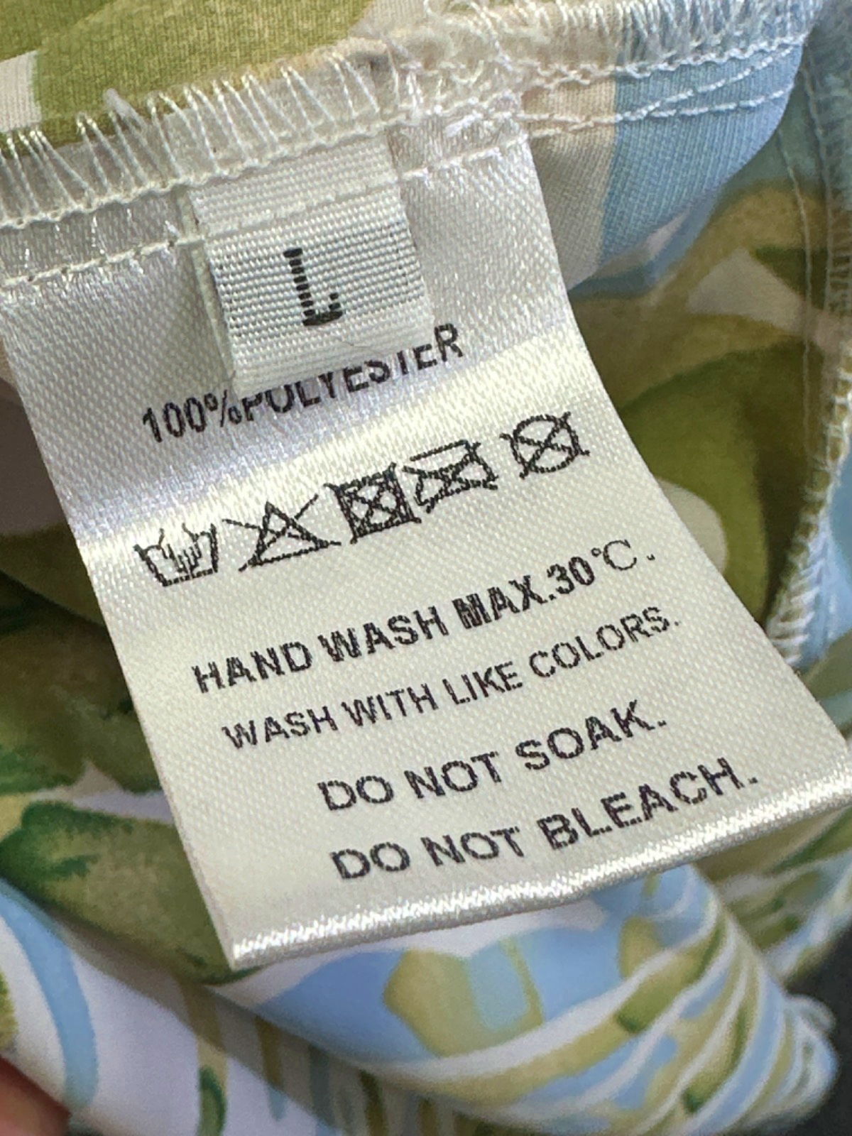 One shoulder Multicolour Abstract Print Dress UK L