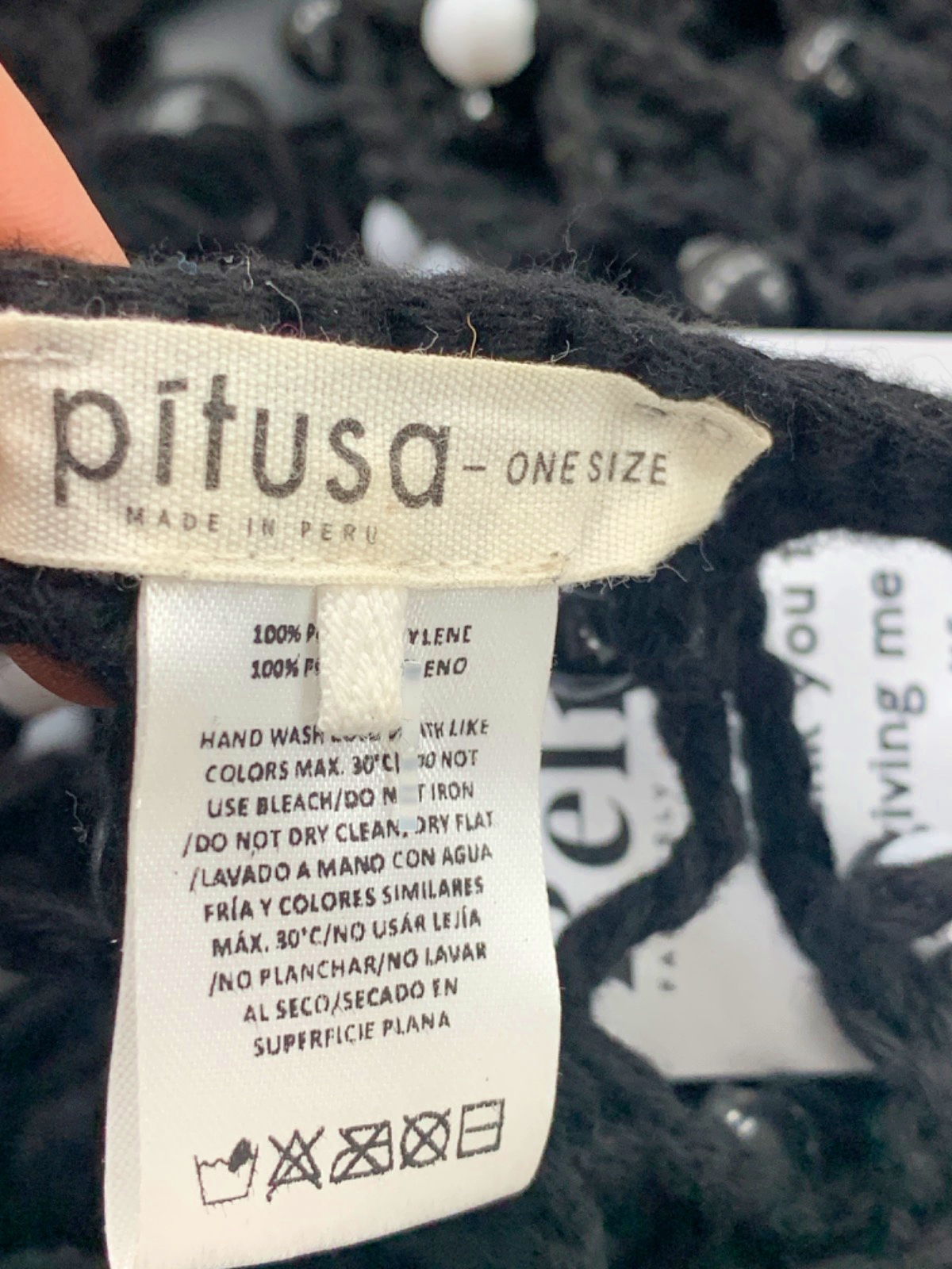 Pitusa Black Net Dress One Size