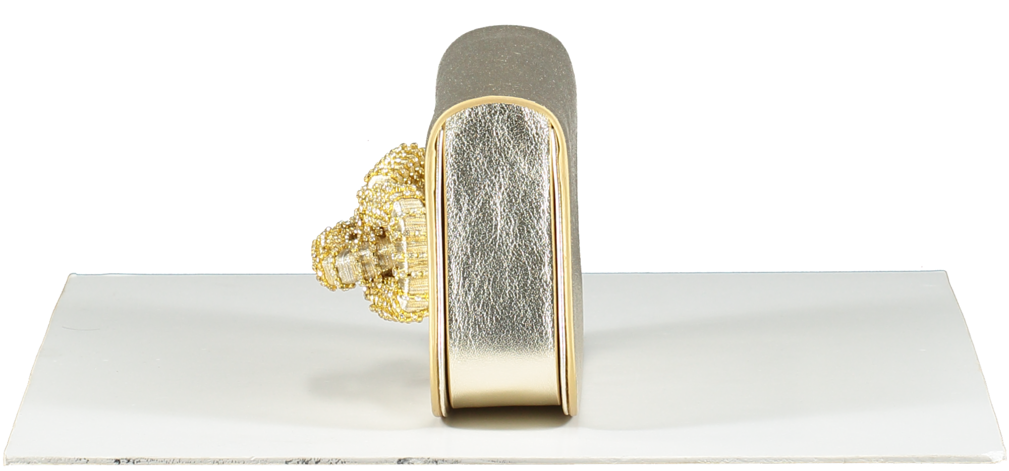 SERENA UZIYEL  Gold Catena Sahara & Glam Two-sided Clutch