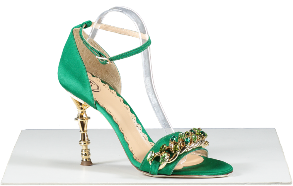 Di Minno Green Lena Sandals UK 7.5 EU 40.5 👠
