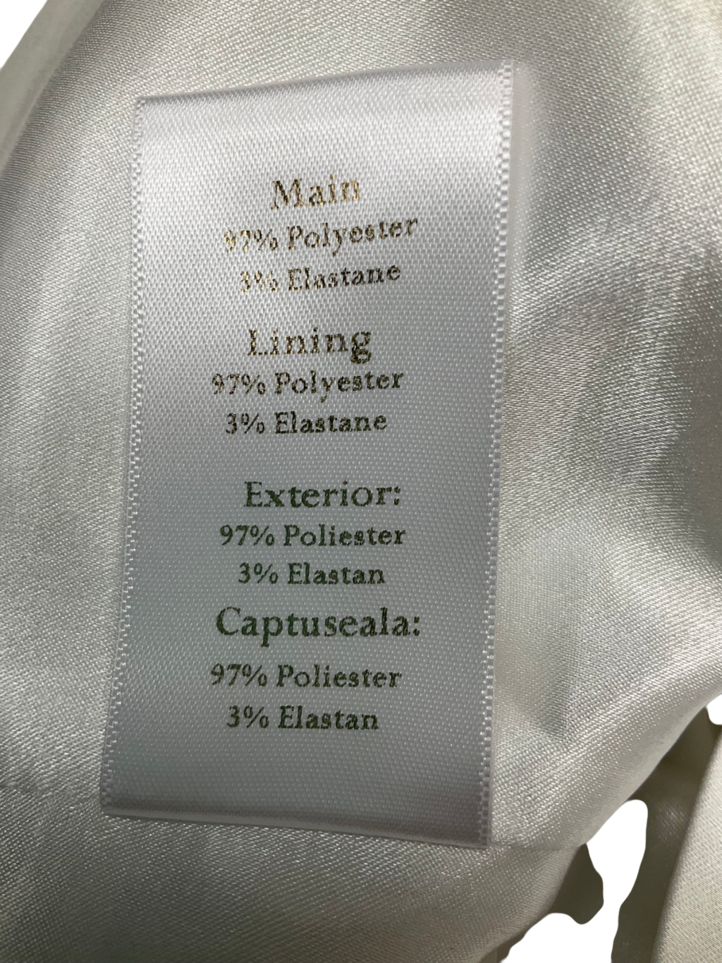 Murmur White Haze Satin Top UK 8