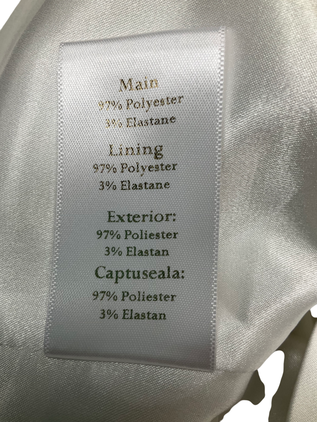 Murmur White Haze Satin Top UK 8