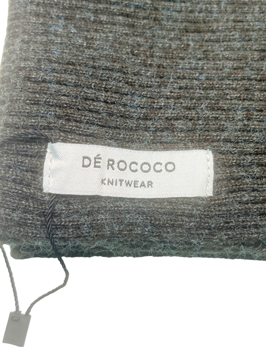 De Rococo Grey Knit Scarf
