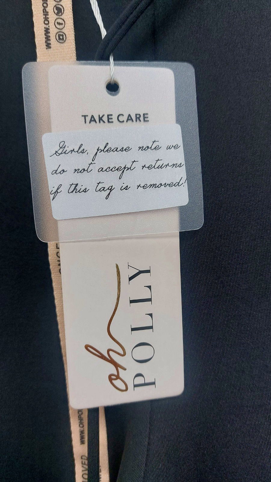 Oh Polly Black Ruched Front High Waist Flares UK 8