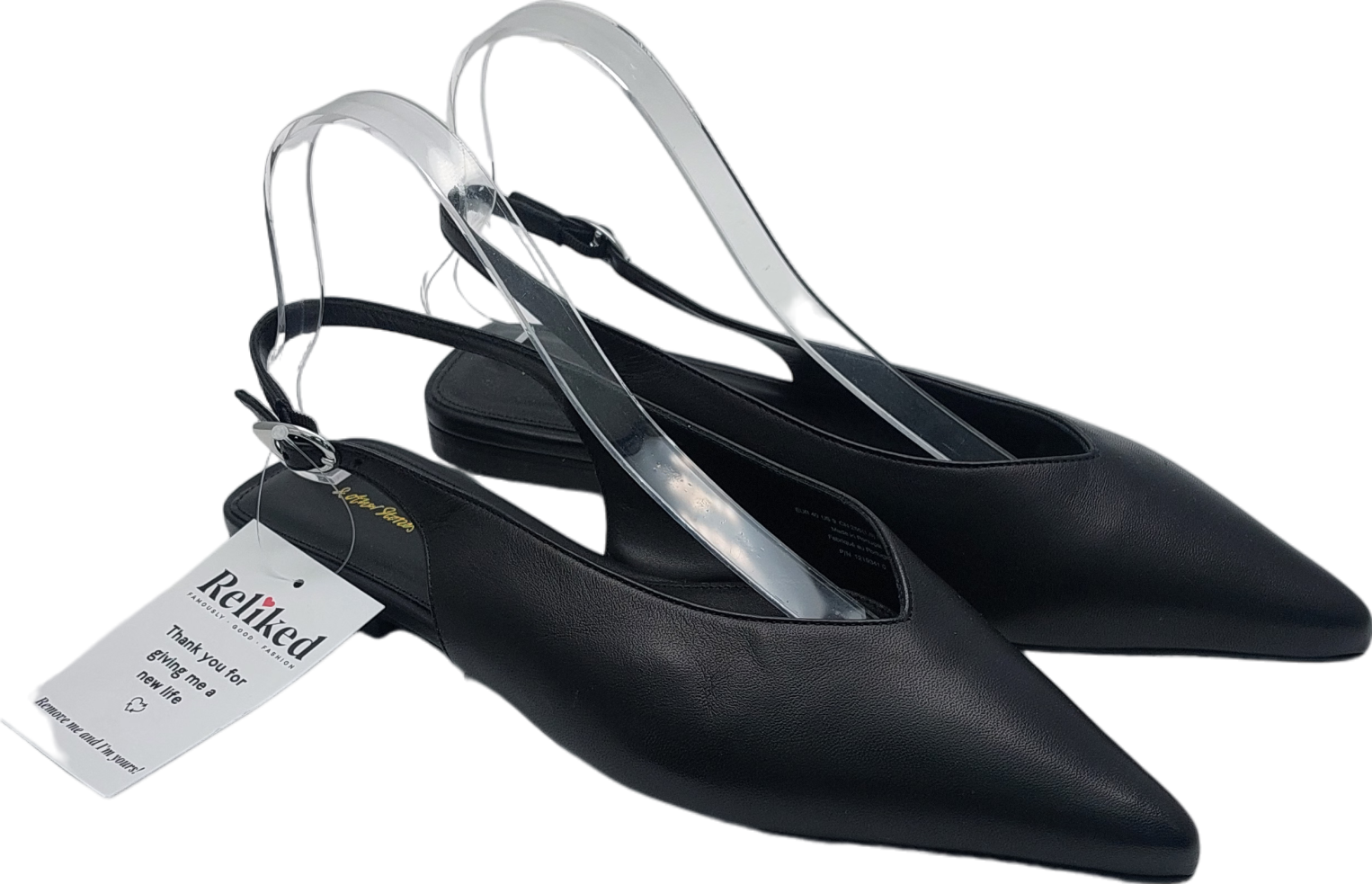 & Other Stories Black Sling Back Pumps UK 7 EU 40 👠