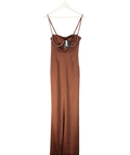 NBD Brown Kalena Embellished maxi dress UK S