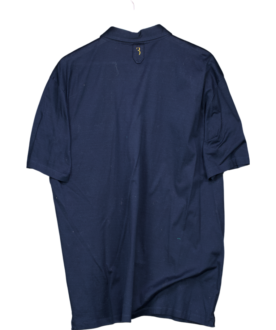 Billionaire Blue Crest Logo Cotton Polo UK XXXL