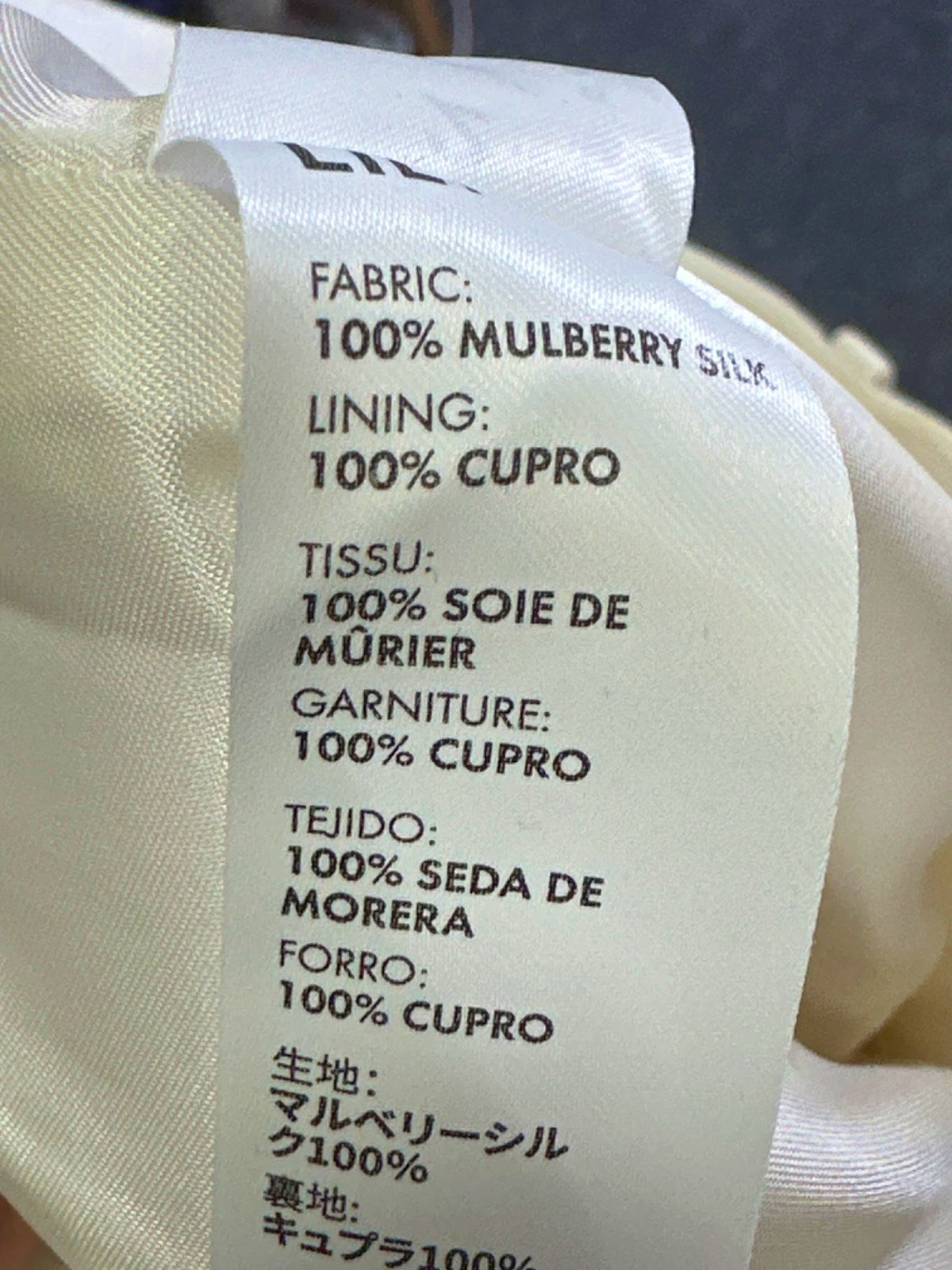 Lilysilk Ivory Wide-Leg Trousers UK 6