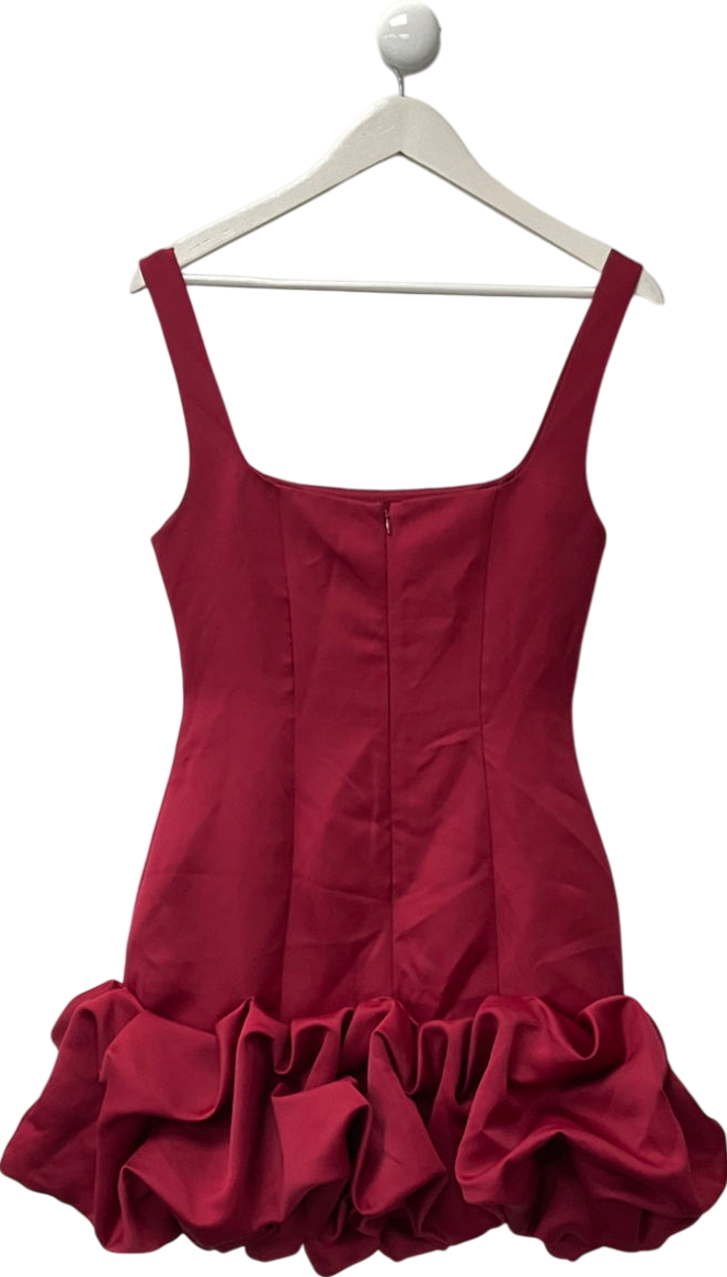 Fashion Nova Red Sienna Satin Mini Dress UK S