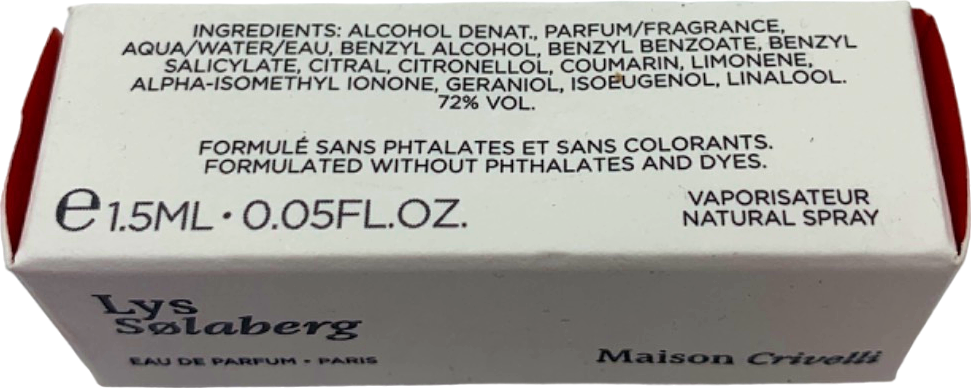 Maison Crivelli Lys Solaberg Eau de Parfum 1.5ml