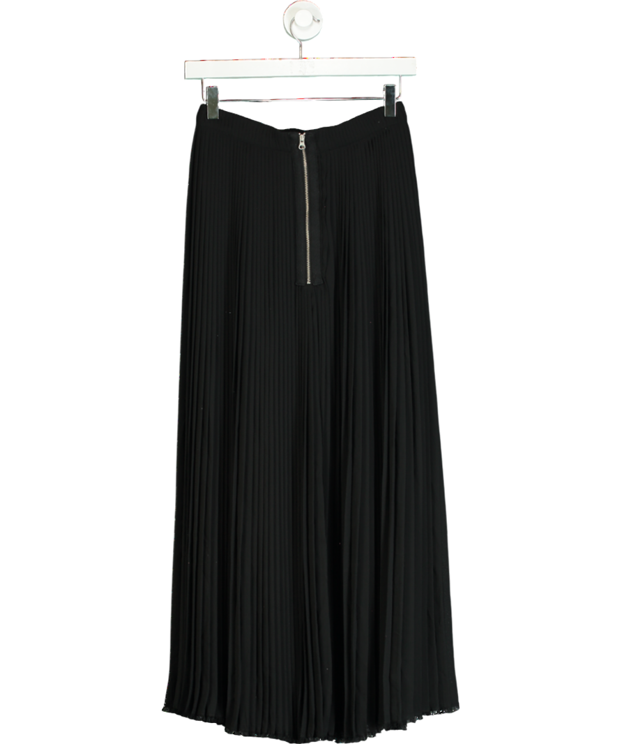 Designers Remix Black Pleated Maxi Skirt UK 8