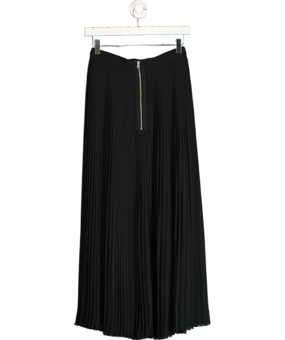 Designers Remix Black Pleated Maxi Skirt UK 8