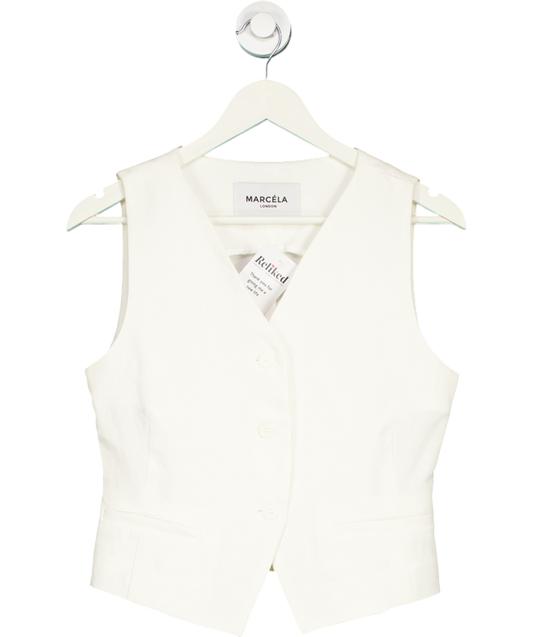 Marcela White Gilda Vest Waistcoat UK S/M