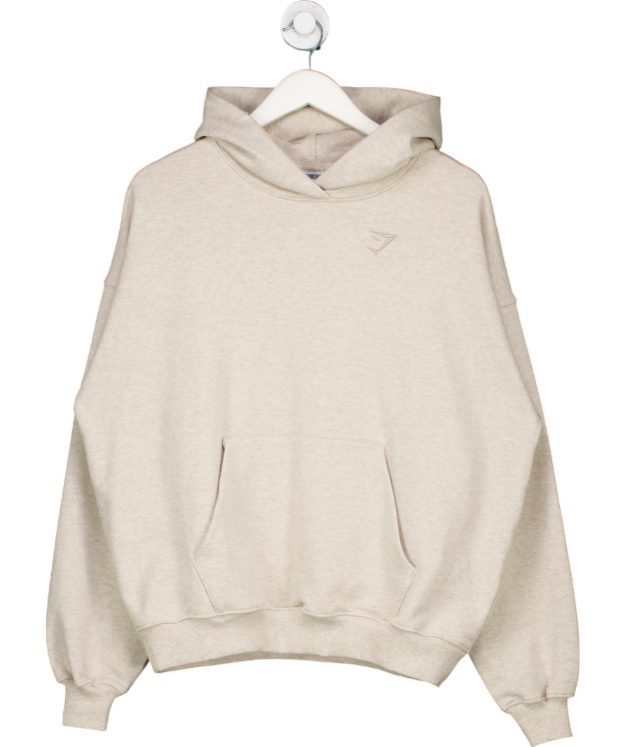 gymshark Stone Rest Day Sweats Hoodie UK S