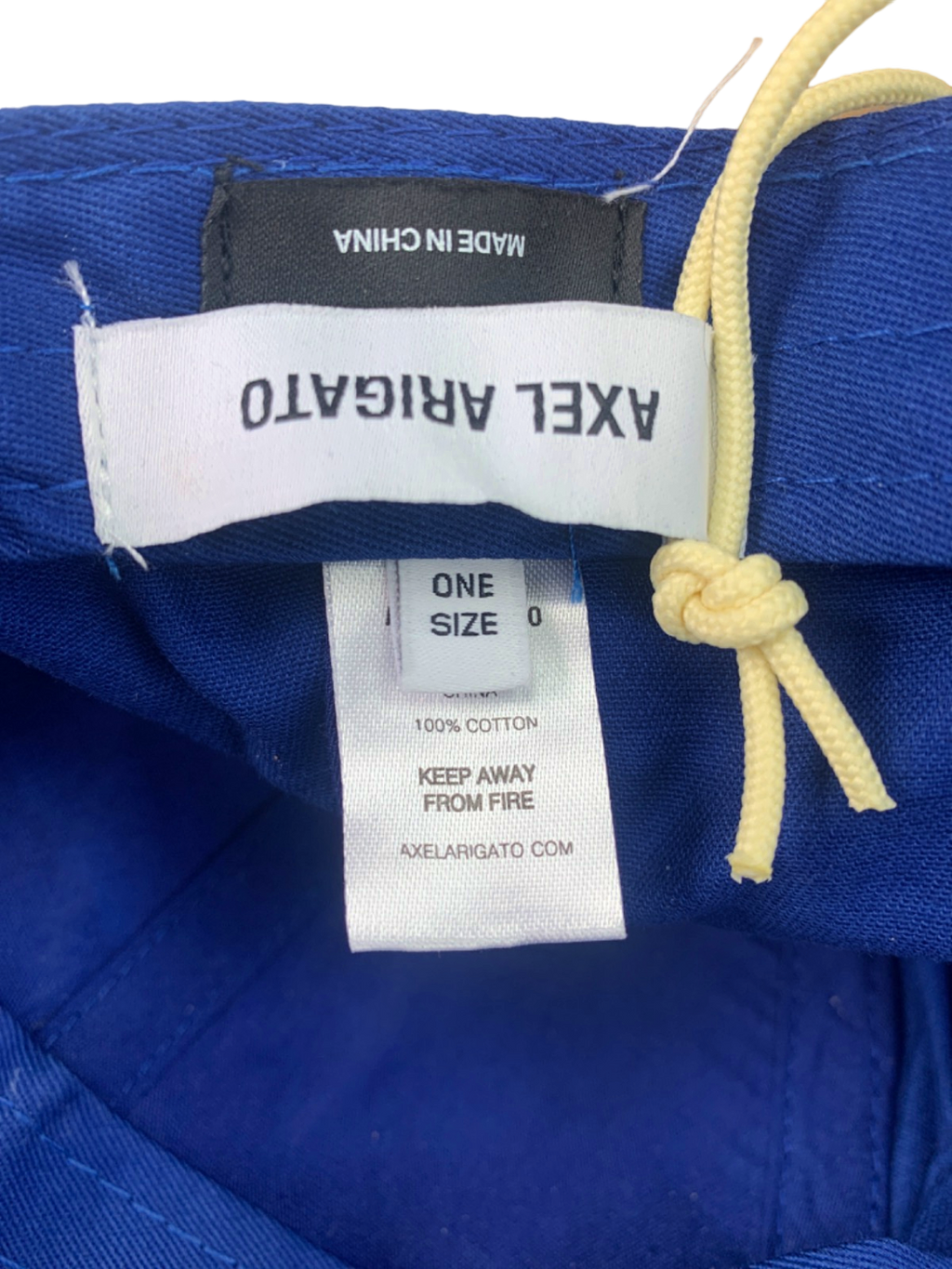 Axel Arigato Nautical Blue Embroidered Script A Logo Cap UK One Size