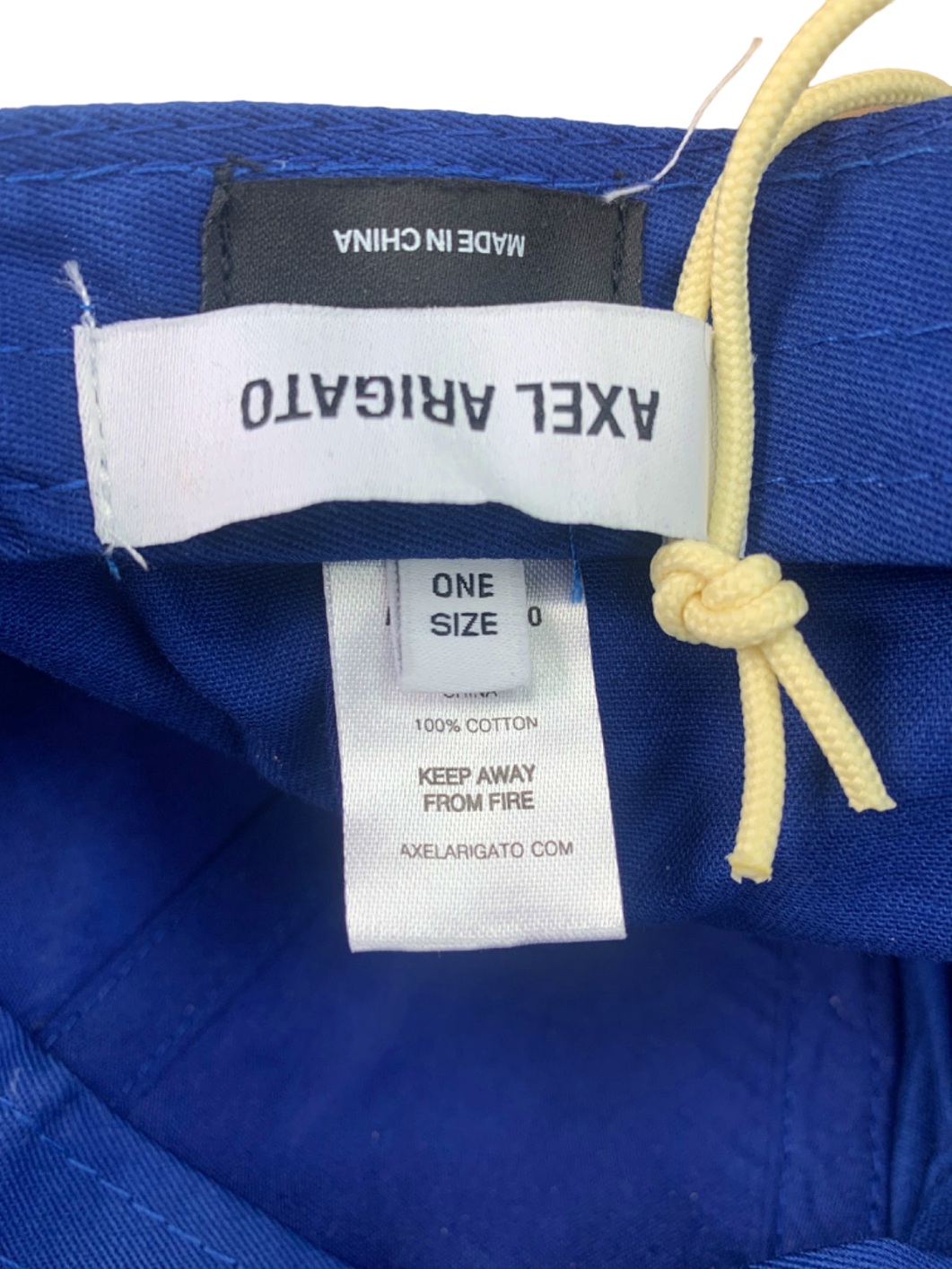 Axel Arigato Nautical Blue Embroidered Script A Logo Cap UK One Size