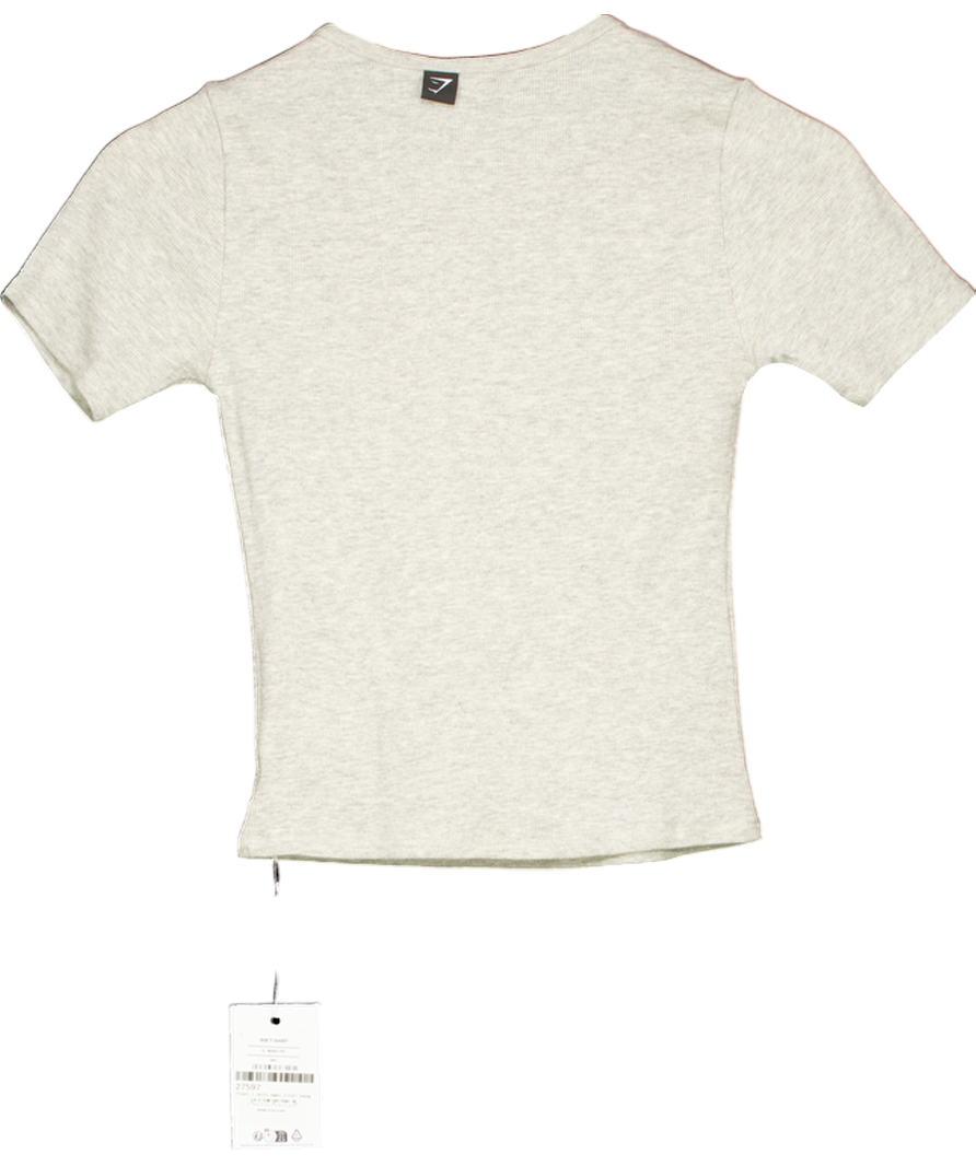 gymshark Grey Rid T-shirt UK S