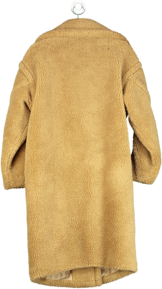 Fashion Nova Camel Teddy Coat UK S/M