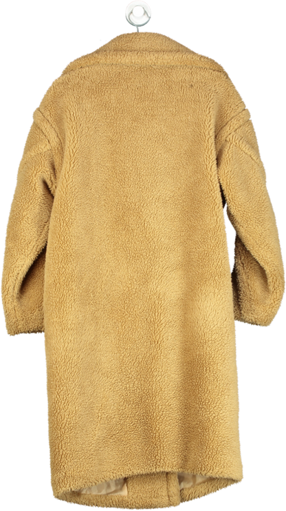 Fashion Nova Camel Teddy Coat UK S/M