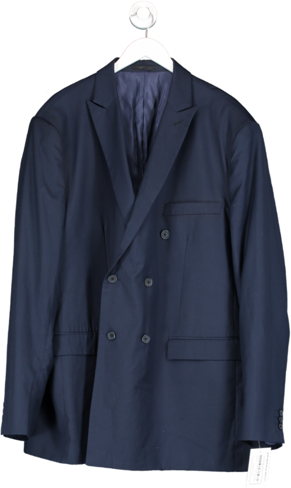 Hockerty Blue Double Breasted Blazer UK L