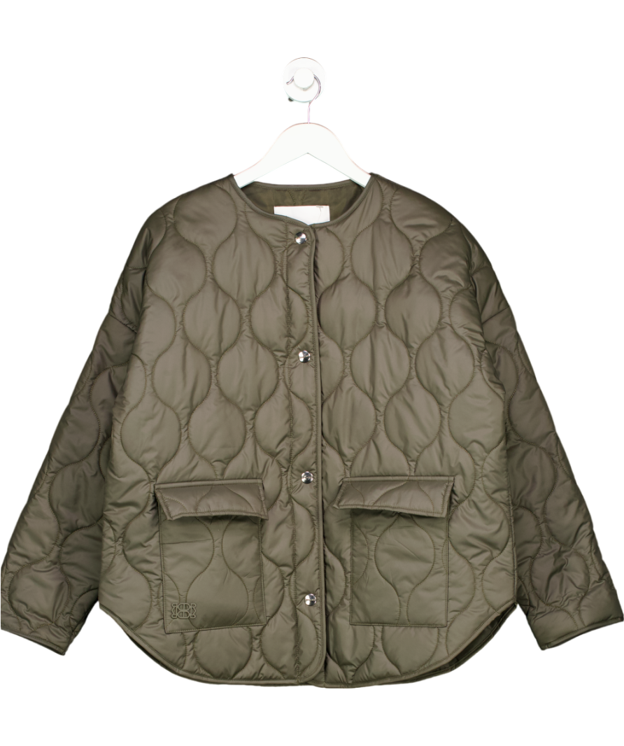 De Rococo Green Quilted Coat UK S