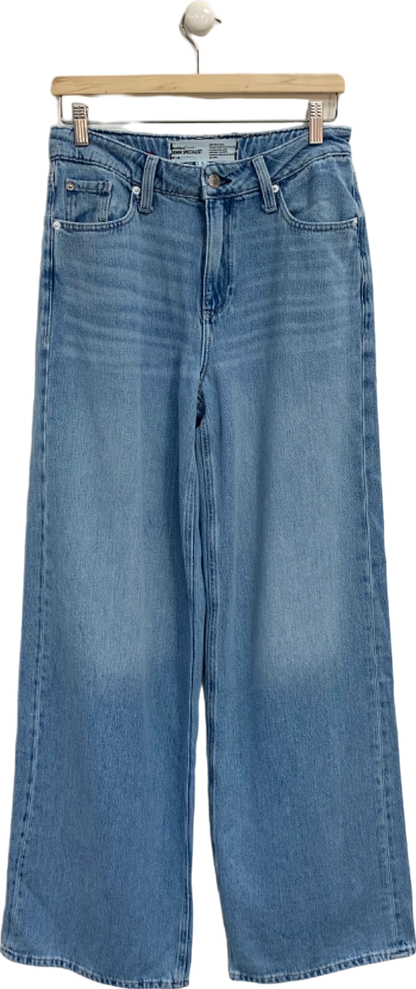 River Island Blue Wide Leg Jeans UK 10