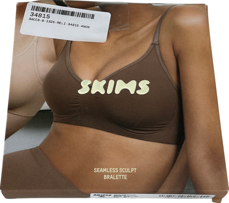 SKIMS Cream Seamless Sculpt Bralette - Mica UK XS