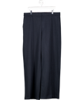 Uniqlo Navy Blue Wool Blend Wide Leg Trousers UK XXL