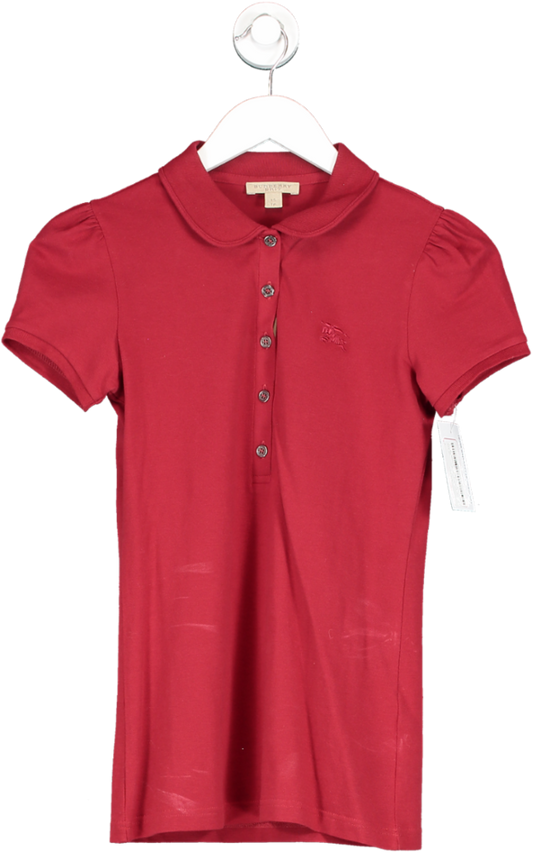 Burberry Red Polo Shirt UK XS